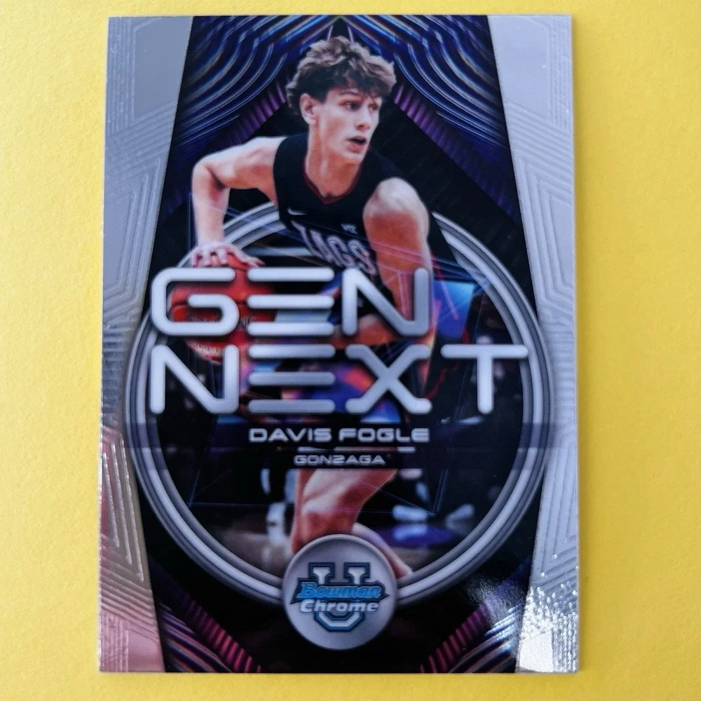 2025/26 Bowman Chrome U Basketball Davis Fogle Gen Next Insert GN-18 Gonzaga